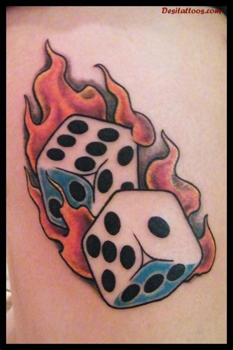Dice 4 Cool Dice Tattoos Slice And Dice Flame Tattoos Pin Up Tattoos
