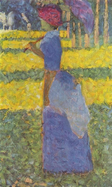 Woman With Umbrella 1884 Georges Seurat