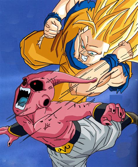 The Final Battle Begins Buu Vs Goku By Poseidon59 On Deviantart