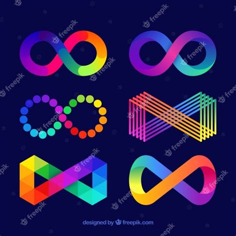 Colorful Infinity Symbol Collection Vector Free Download