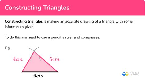 Constructing Triangles Gcse Maths Steps And Examples