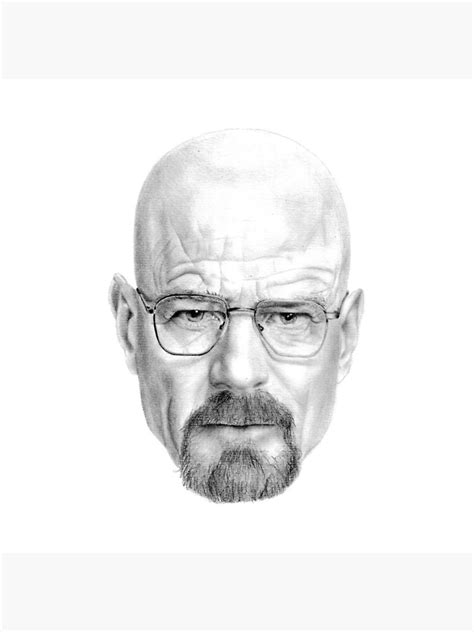 Walter White Breaking Bad Drawing Poster By Giselle Art Redbubble