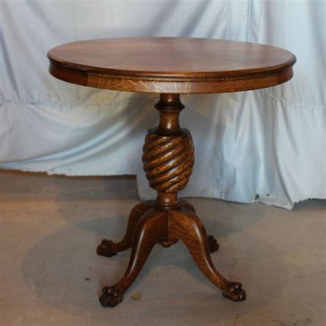 Bargain John's Antiques | Antique Oak Round Parlor Table ...