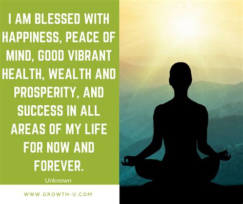 I Am Blessed With Happiness Peace Of Mind Good Vibrant Health Wealth