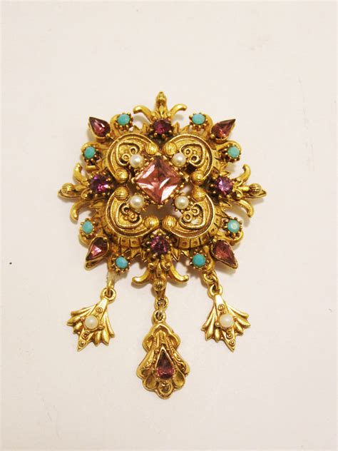 Vintage Florenza Ornate Victorian Revival Brooch Collectors Weekly