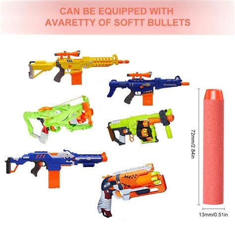 Outdoor Toys And Structures Gun Bullets Soft 100 Pcs Nerf Bullets Soft