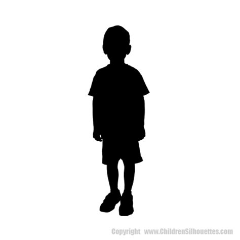 Boy Silhouette Decals Childrens Decor Boy Standing Silhouettes