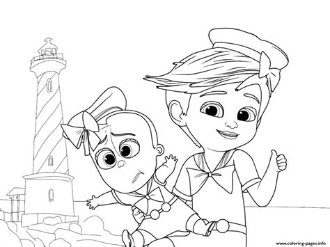 Boss baby coloring pages are a fun way for kids of all ages to develop creativity, focus, motor skills and color recognition. Tim And The Boss Baby Up For Some Adventure Coloring Pages ...