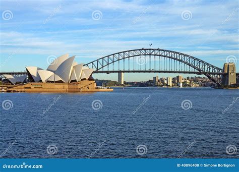 The Sydney Harbour Bridge And Opera House Editorial Stock Photo Image