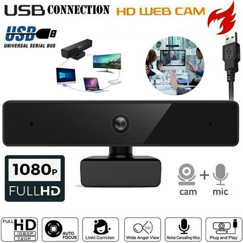 1080p New Usb 20 Web Camera Hd 16m Megapixels Power Webcam Mic For