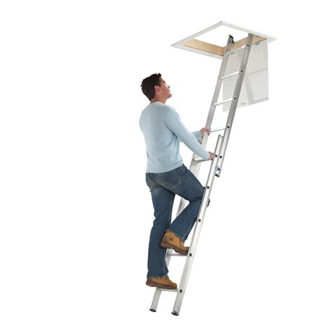 Werner Abru 2 And 3 Section Aluminium Loft Ladders For Easy Loft Access