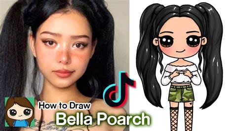How To Draw Bella Poarch Tiktok Star Cute Girl Drawing Cute
