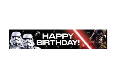 Star Wars Happy Birthday Star Wars Birthday Party Happy Birthday Banners