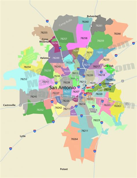 San Antonio Zip Code Map Mortgage Resources Texas Zip Code Map