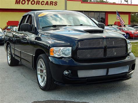 With outstanding viper inspired styling, power and handling, this sport pick up will blow the doors off anything that gets in it's way. 2005 Dodge Ram Srt-10 Quad Cab For Sale 17 Used Cars From ...