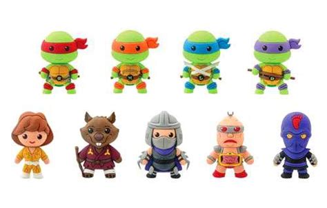 Teenage Mutant Ninja Turtles 3d Figural Keyring Tmnt Series 1 Mystery