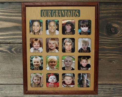 1 To 16 Grandkids Names Mat Insert Only For 16x20 Picture Etsy