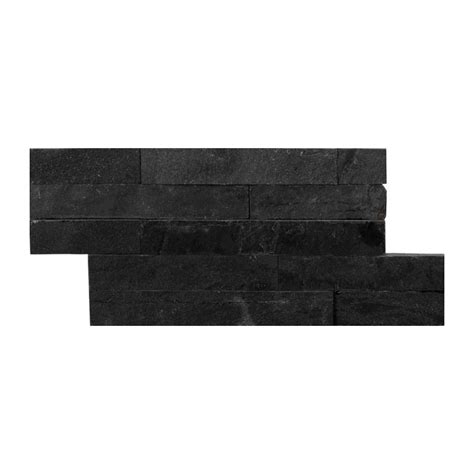 Stepstone Black Slate Splitface Tile 15x30cm Tile Kingdom