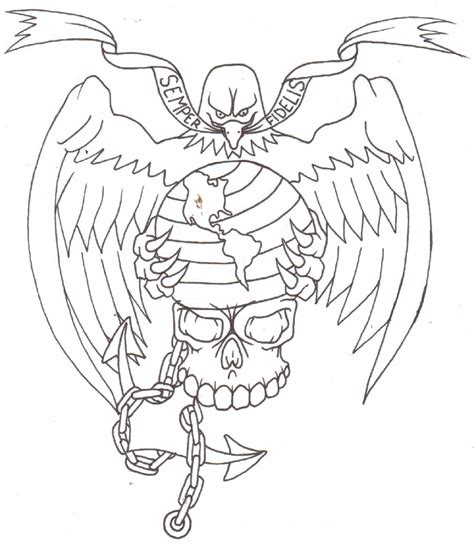 Marine Corps Tattoo Flash By Thought Corrosion On Deviantart