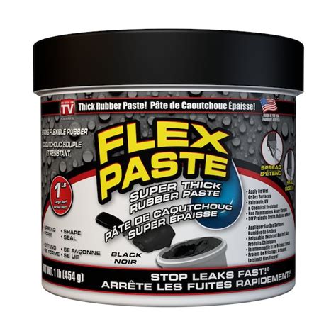 Flex Seal Flex Paste Mastic Adhésif 1 Lb Noir Pfsblkc16 Réno Dépôt