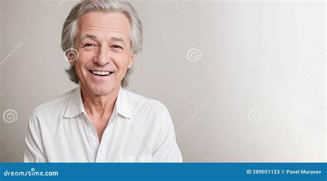 beautiful gorgeous 50 60 years old beautiful elderly senior model man with grey hair laughing