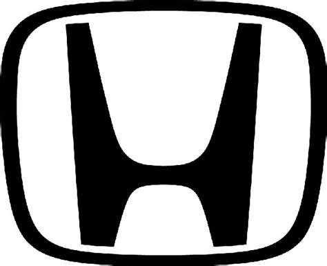 Black White Honda Emblem