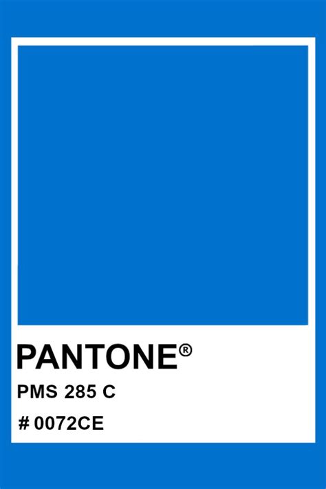 Pantone 285 C Pantone Color Pms Hex Blue Pantone Pantone Color