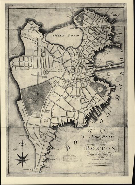18th Century Boston Map