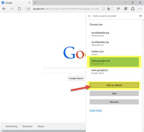 However, you can change the default search engine on edge. Microsoft Edge: How to change the default search engine to ...