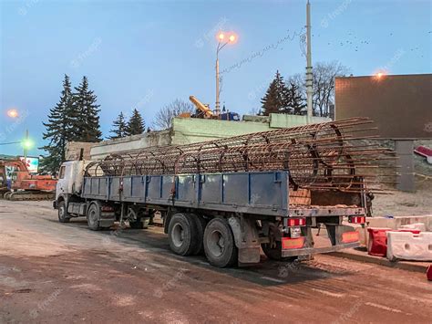 Premium Photo Construction Of A Broken Bridge On A Busy Road A Heavy