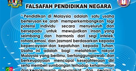 Sejarah perkembangan sistem pendidikan di malaysia. Falsafah Pendidikan Negara ~ ISTIMEWA