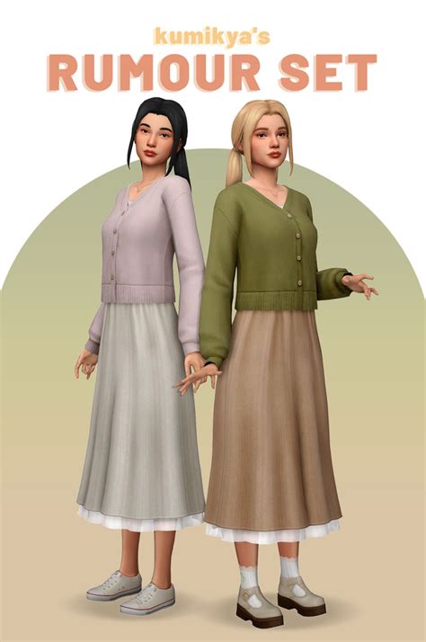 Aria Outfit Kumikya On Patreon In 2021 Sims 4 Clothin