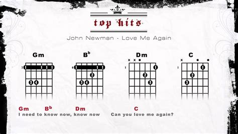Hà mi is a young musician that has a great passion for composing music. JOHN NEWMAN-LOVE ME AGAIN (LYRICS - CHORDS - GUITAR TABS ...