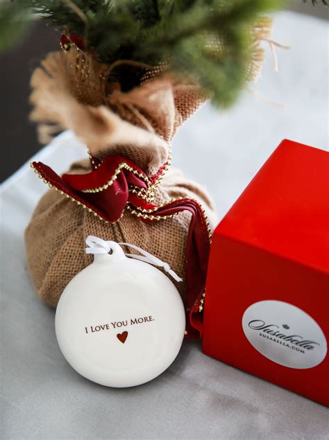 Qvc christmas gifts for mom. I Love You More - Holiday Bulb Ornament - Gift for Mom or ...