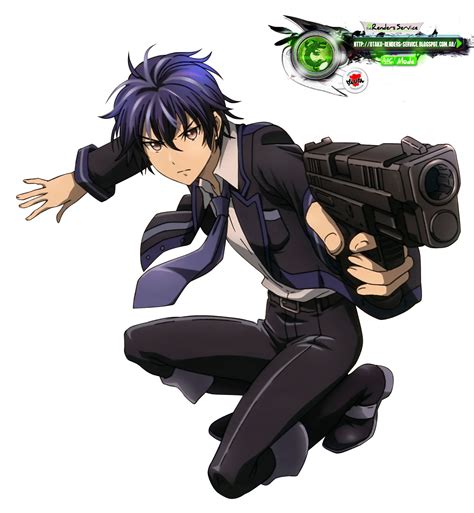 Black Bulletsatomi Rentarou Kakoii Gunner Hd Render Ors Anime Renders