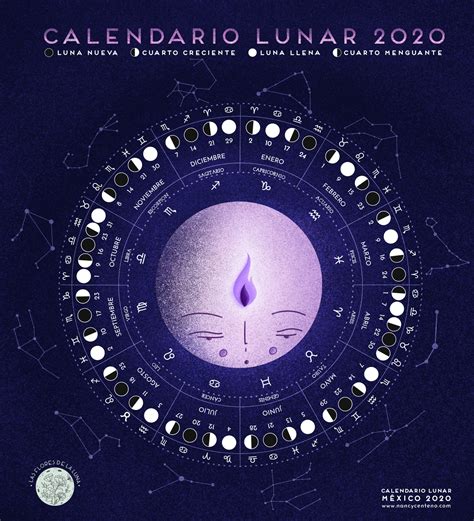 Calendario Lunar 2020 Las Flores De La Luna On Behance