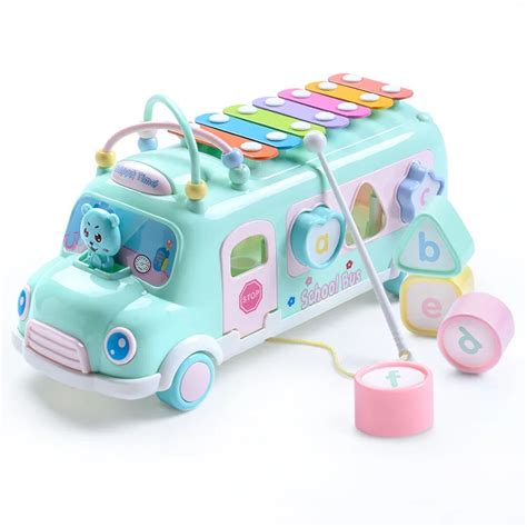 8pcsset Multifunction Early Educational Car Toys Baby Learning Music 5