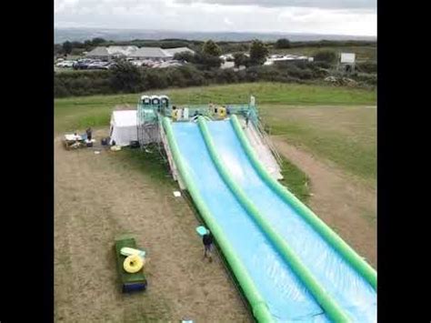 Giant Slip And Slide Cornwall Summer 2018 YouTube