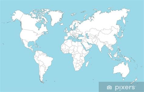 Erde weltkarte globus, weltkarte, blaue weltkarte, asien karte, atlas png. Fototapete Weltkarte • Pixers® - Wir leben, um zu verändern