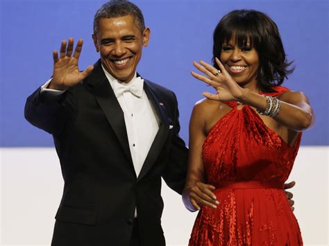 Michelle Obama Wears Red Jason Wu Gown To Inaugural Balls Cbs News