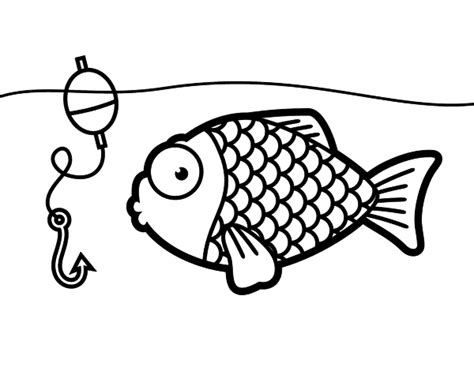 Includes sites related to fish hooks coloring page you can access from here! Fish about to take the fish hook coloring page - Coloringcrew.com
