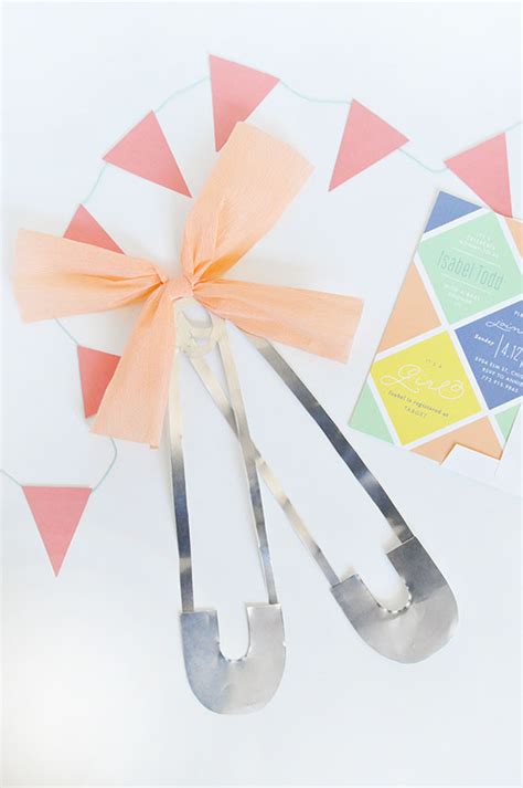 Diy Oversize Diaper Pins For A Baby Shower Julep