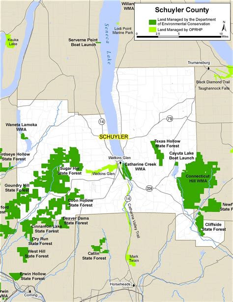 Schuyler County Map Nys Dept Of Environmental Conservation