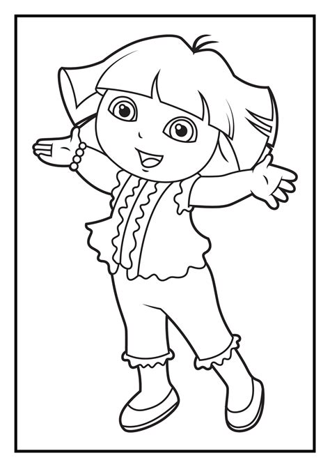 Dora the explorer coloring pages dora and her puppy series _ dora123.com_games,coloring pages,videos,episodes. Dora Coloring Pages | Diego Coloring Pages
