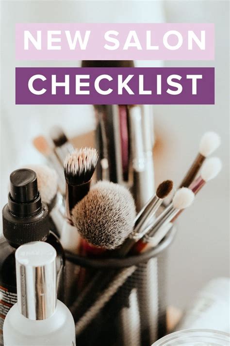 Opening A Salon Checklist How To Open Your Own Hair Salon Wedding