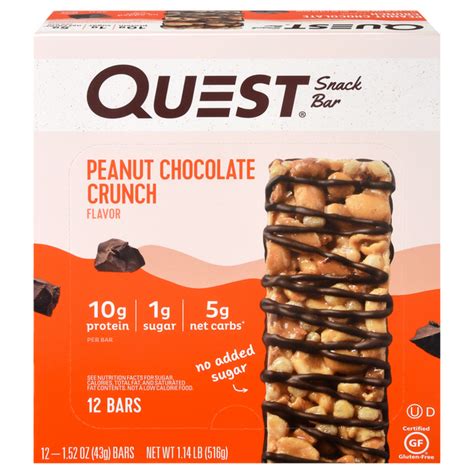 Save On Quest High Protein Snack Bar Peanut Chocolate Crunch Low Carb