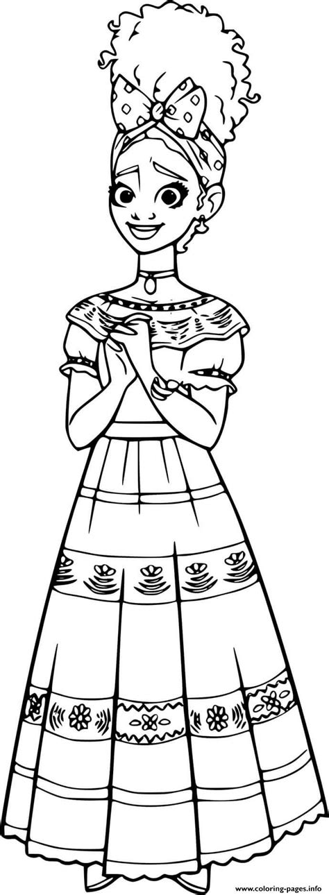 Dolores Madrigal Coloring Page