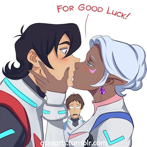 Princess Allura Gives Keith A Good Luck Romantic Kiss From Voltron Legendary Defender