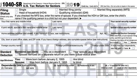 Irs Creates New 1040 Sr Tax Return For Seniors The Good Life