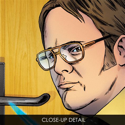 Dwight Schrute The Office Fire Safety Drill 11x17 Art Print By Rob